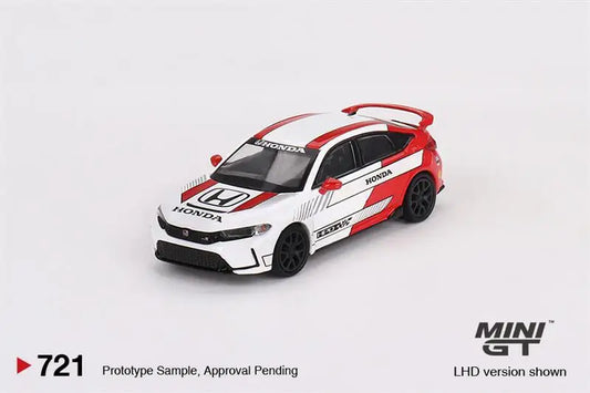 MINI GT 1:64 Honda Civic Type R #2 2023 Pace Car White Diecast Model Car