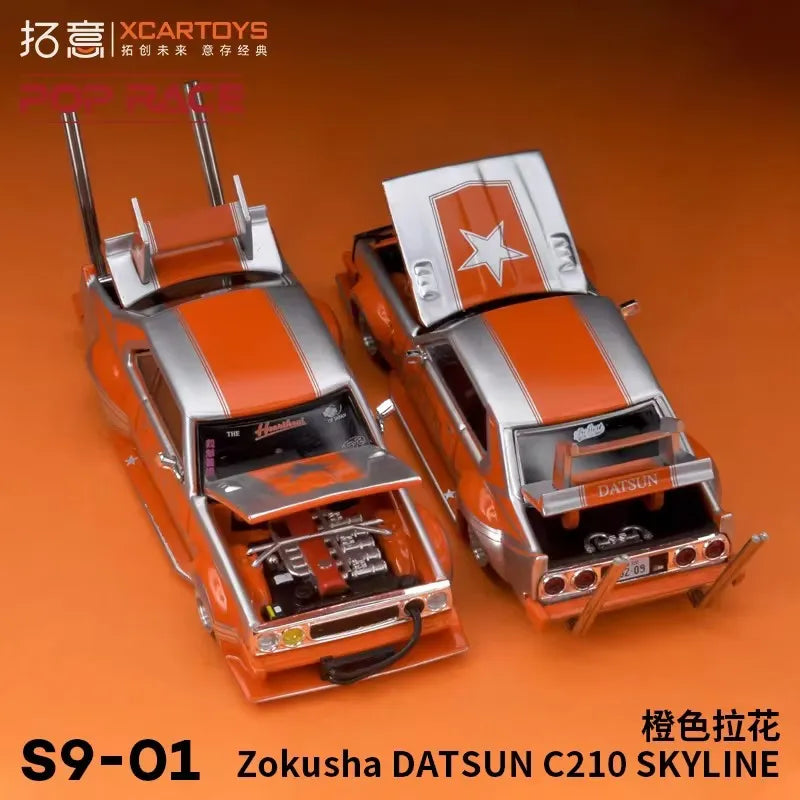 XCarToys X POP RACE 1:64 Zokusha DATSUN C210 Skyline Diecast Model Car